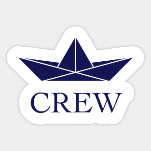 Crew (Crew Complement / Paper Boat / Paper Ship / Navy) Sticker